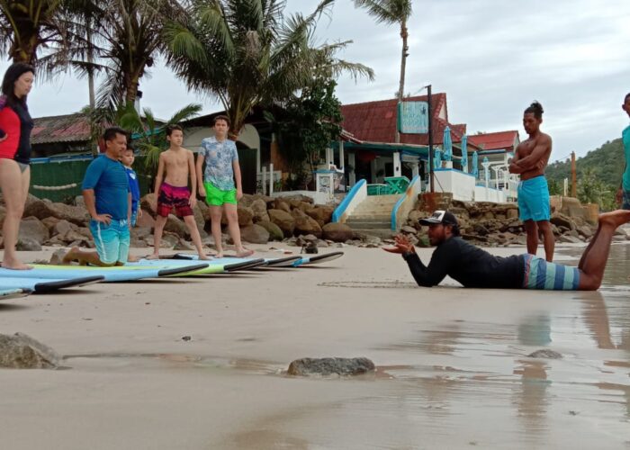 Family Surf Lessons in Thailand - Talay surf school phuket