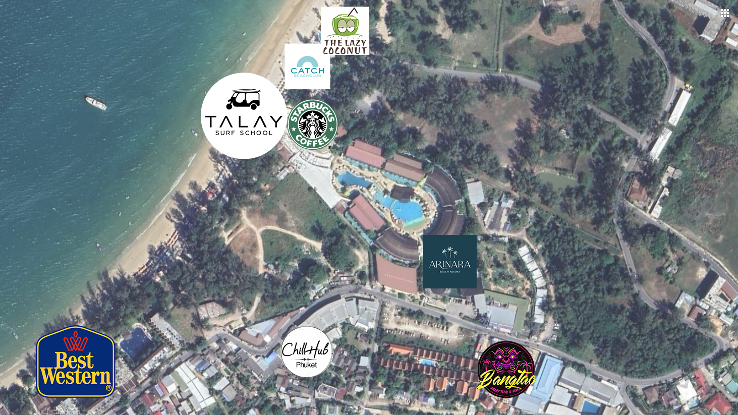 Talay Surf School Map
